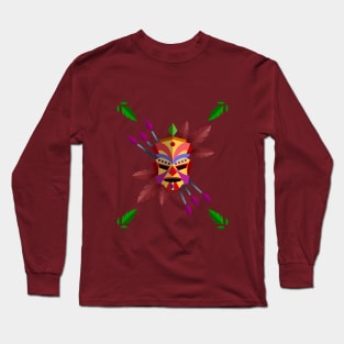 Tribal Mask Long Sleeve T-Shirt